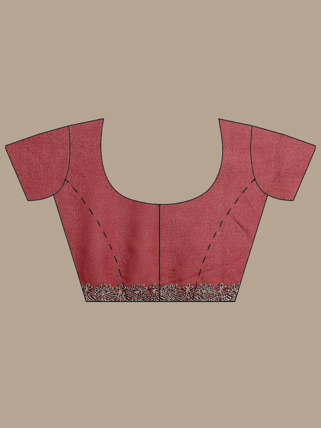 Wine Embroidered Georgette Saree