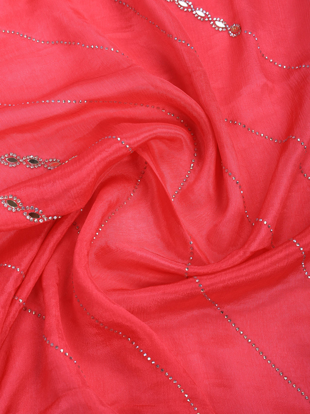 Gazari Stone Work Crepe Saree
