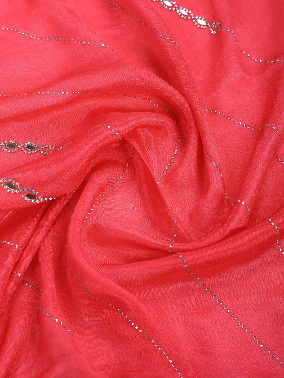 Gazari Stone Work Crepe Saree