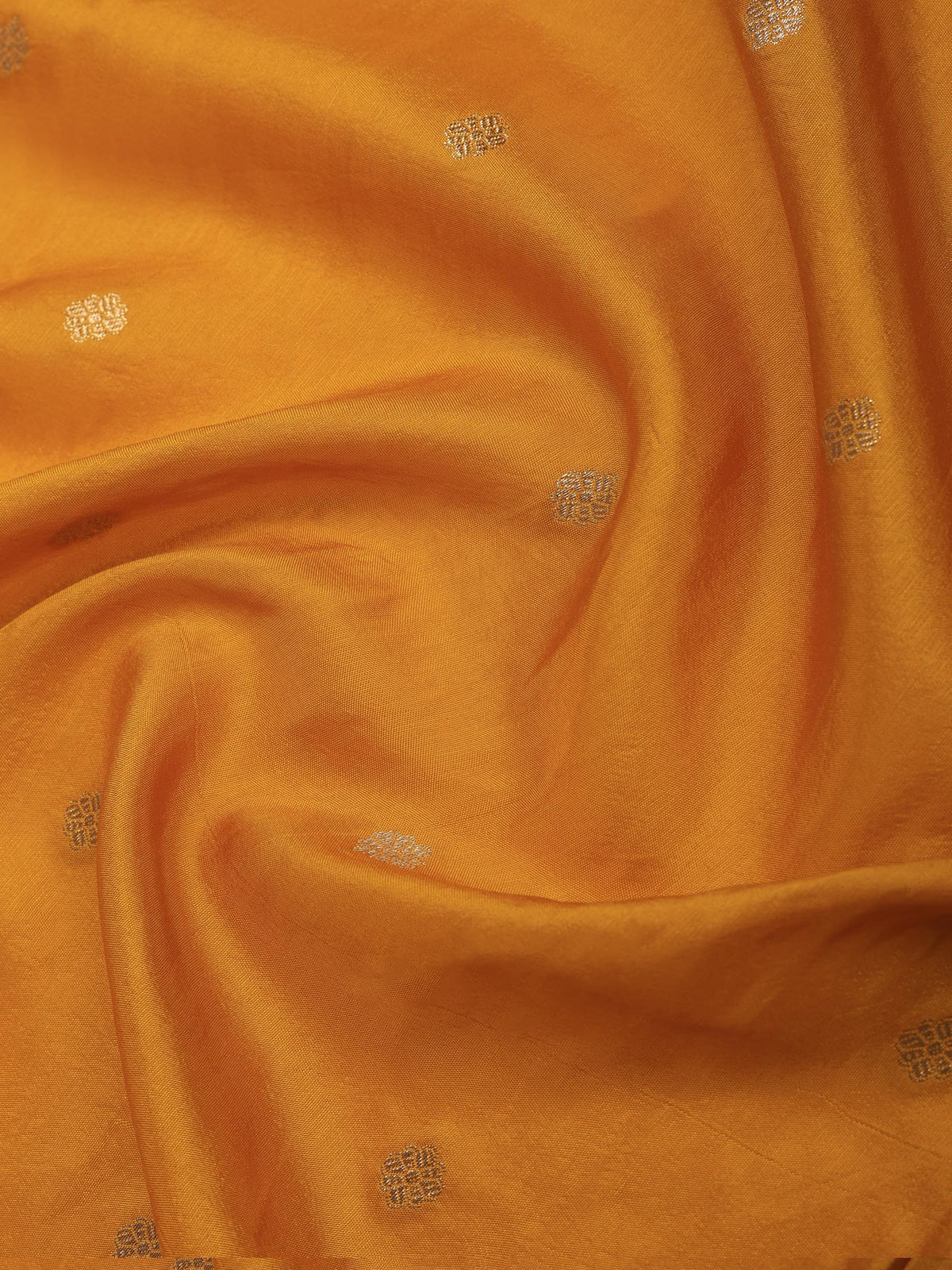Mustard Art Silk Woven Saree