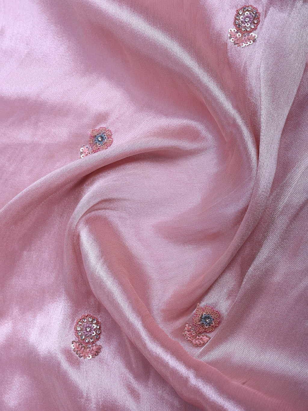 Pink Banarsi Embroidered Saree