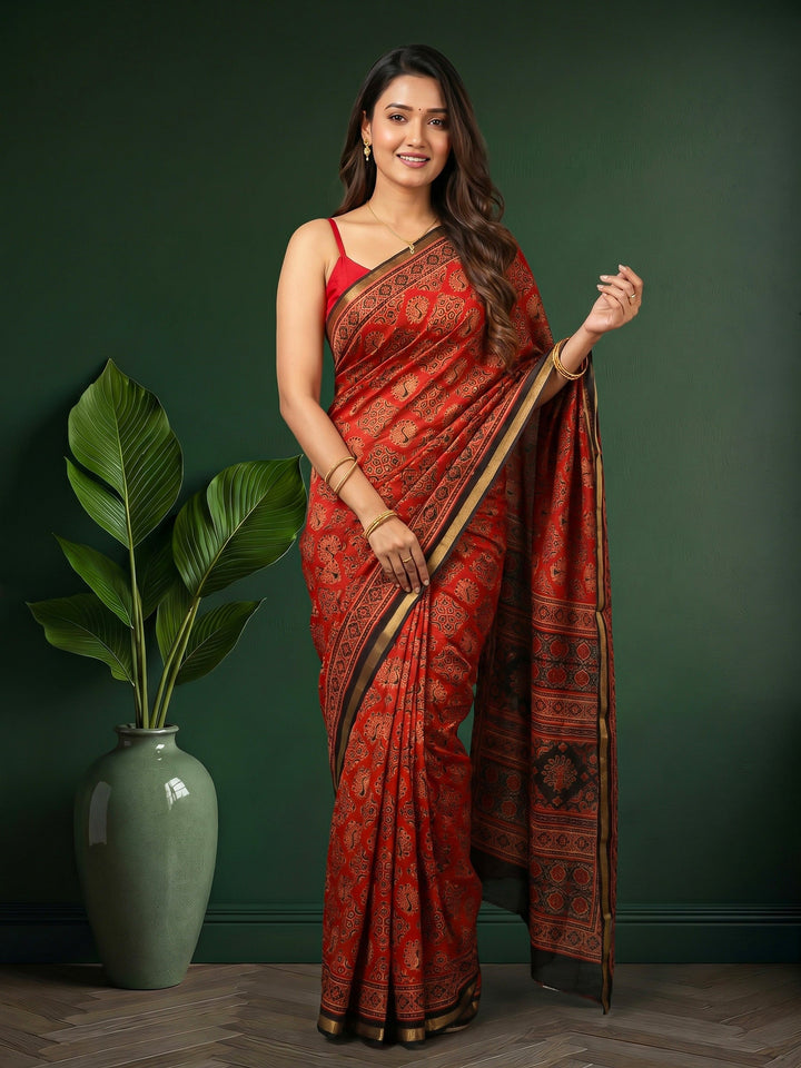 Printed Art Silk Saree