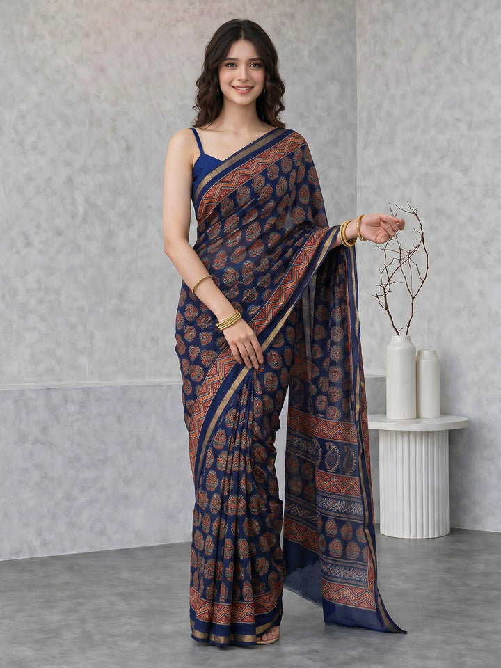 Printed Art Silk Saree