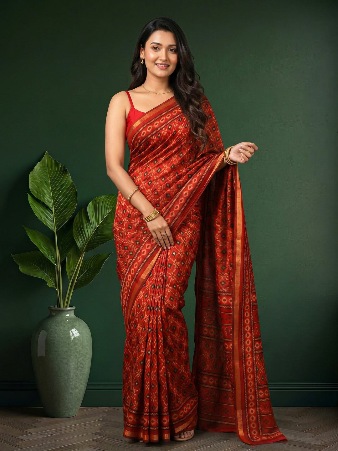 Printed Art Silk Saree