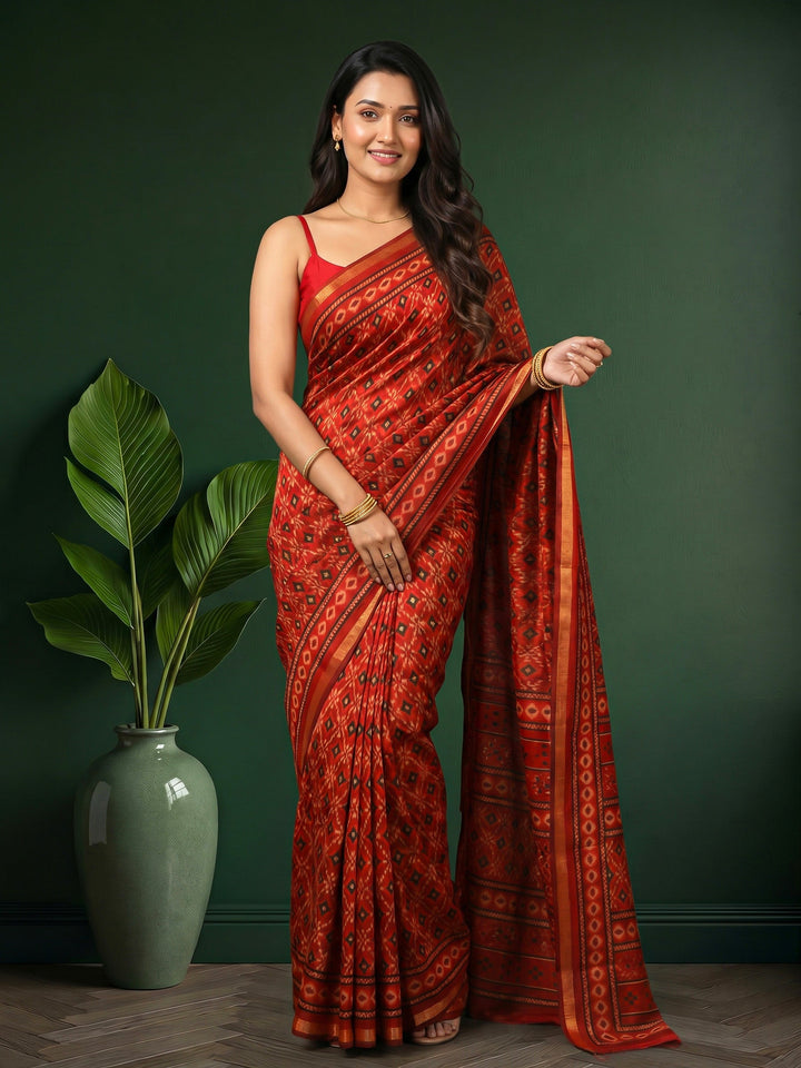 Printed Art Silk Saree