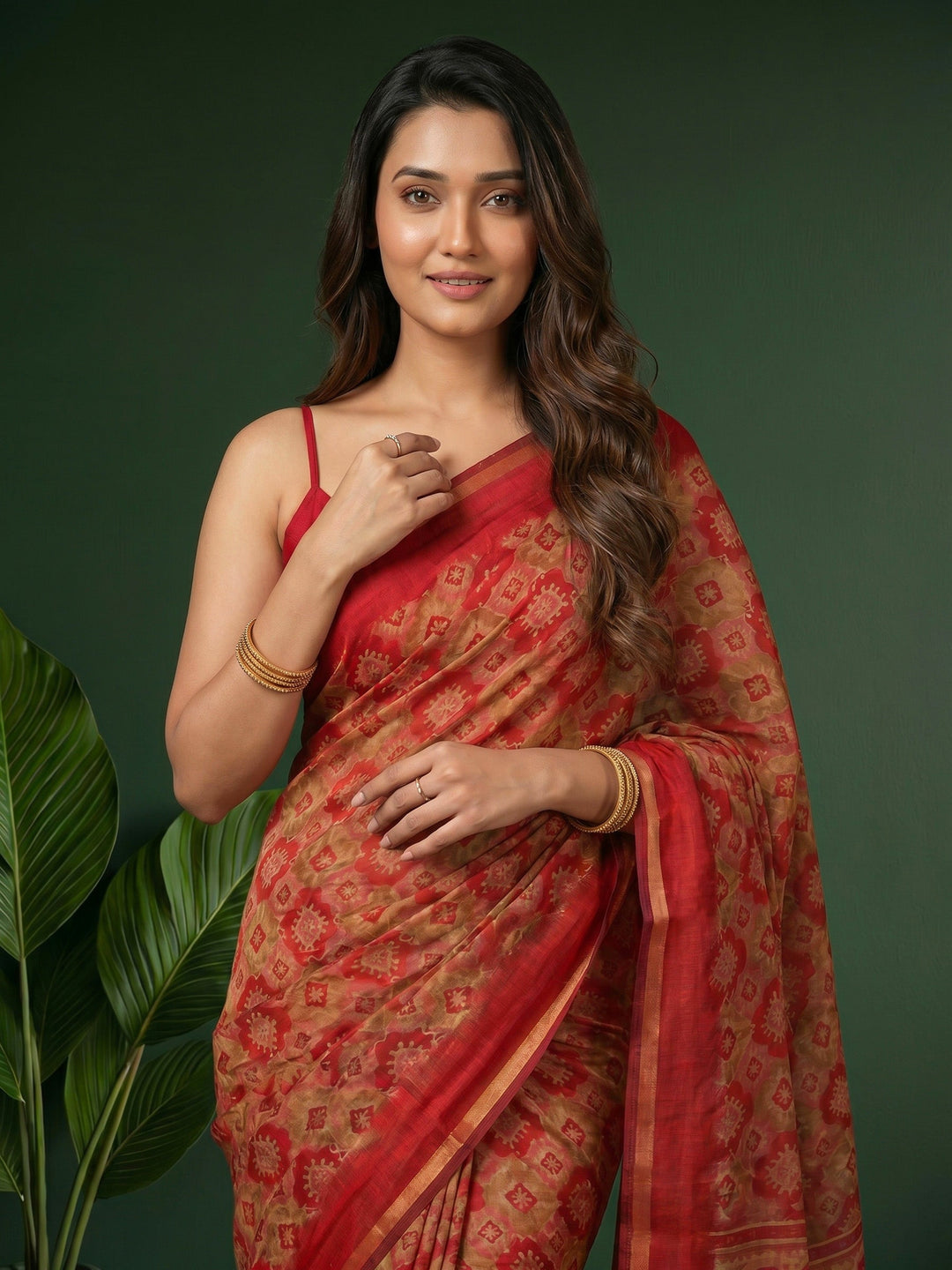 Printed Art Silk Saree