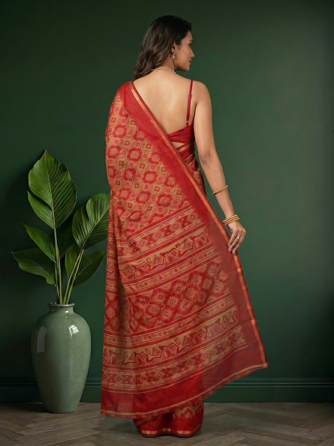 Printed Art Silk Saree