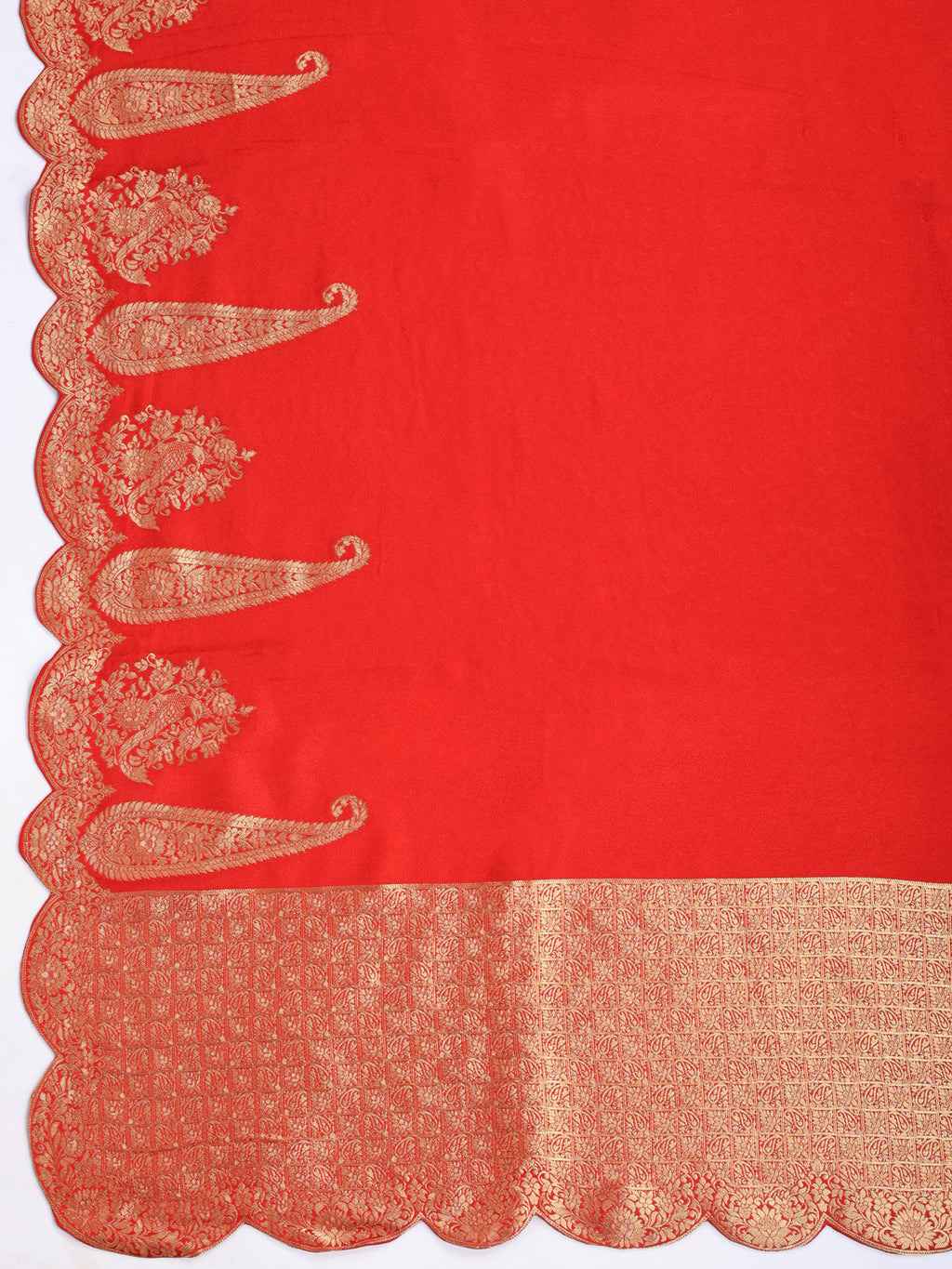 Woven Design Satin Saree