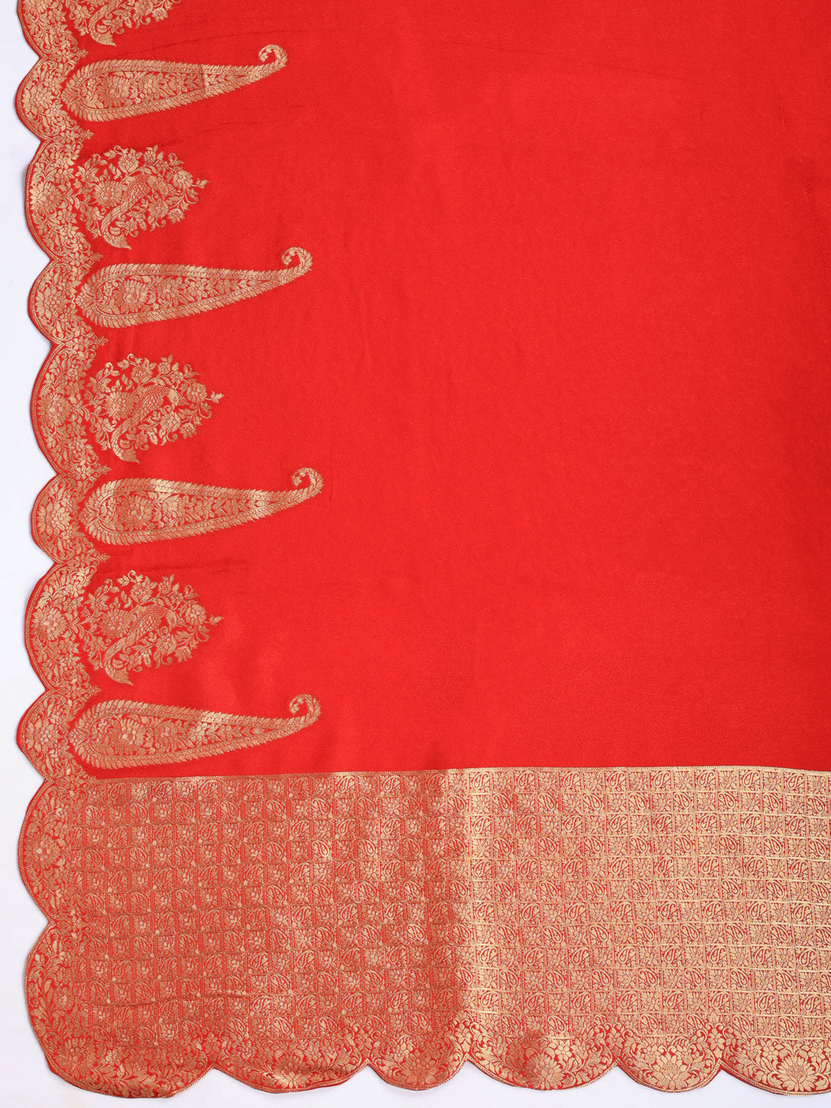 Woven Design Satin Saree