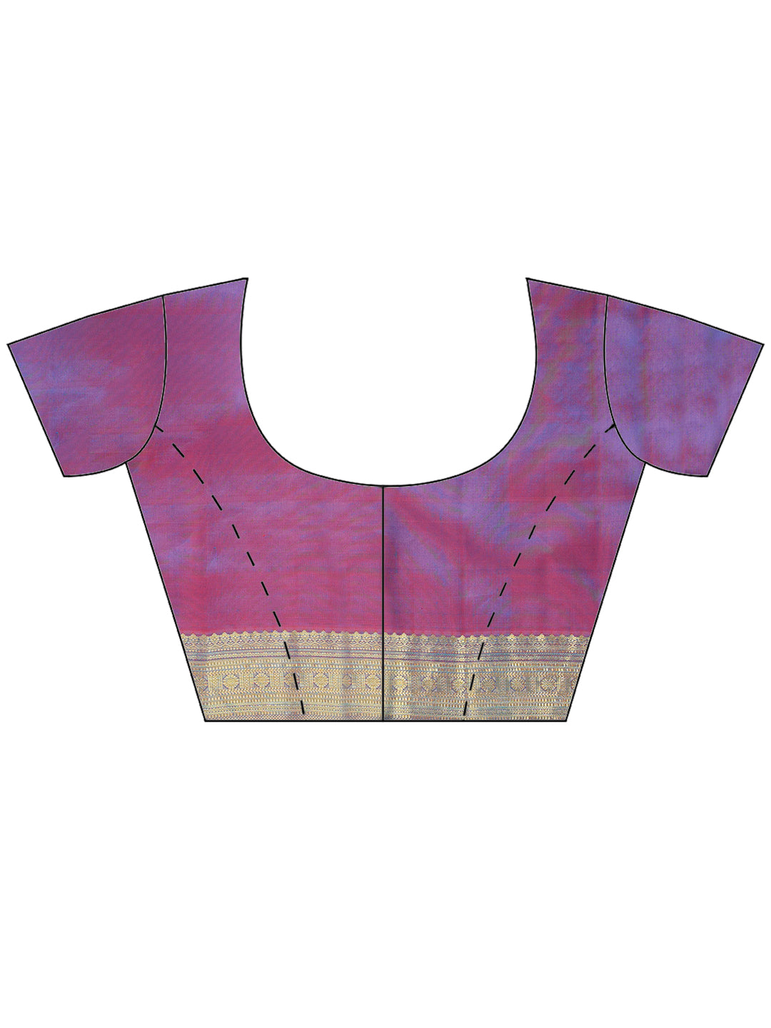 Lake Blue Zari Booti Handloom Saree