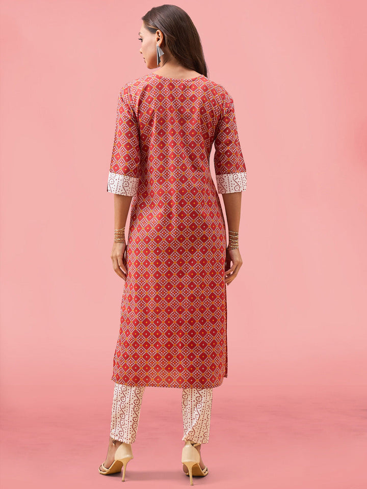 Printed Cotton Kurta Set