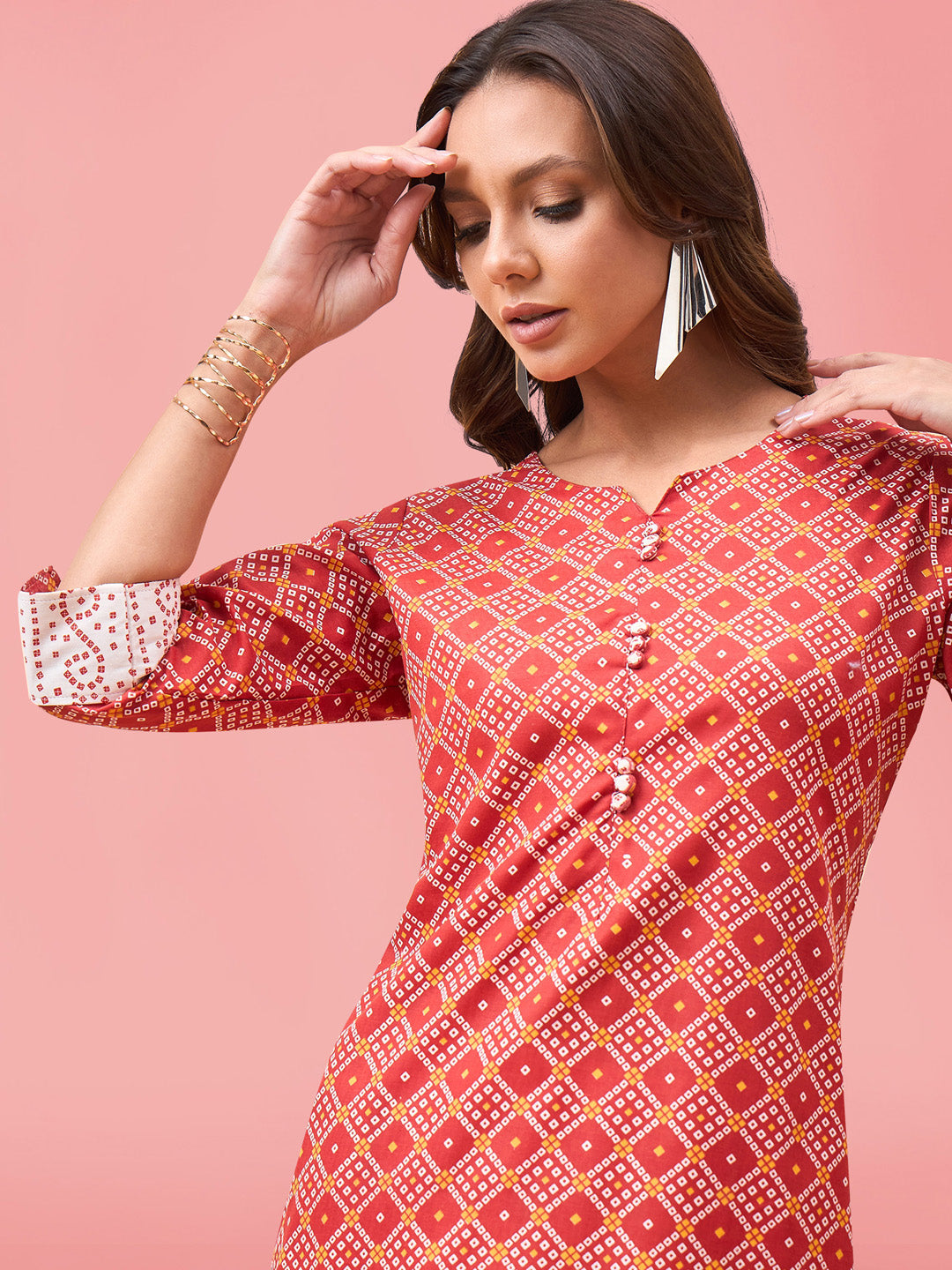 Printed Cotton Kurta Set