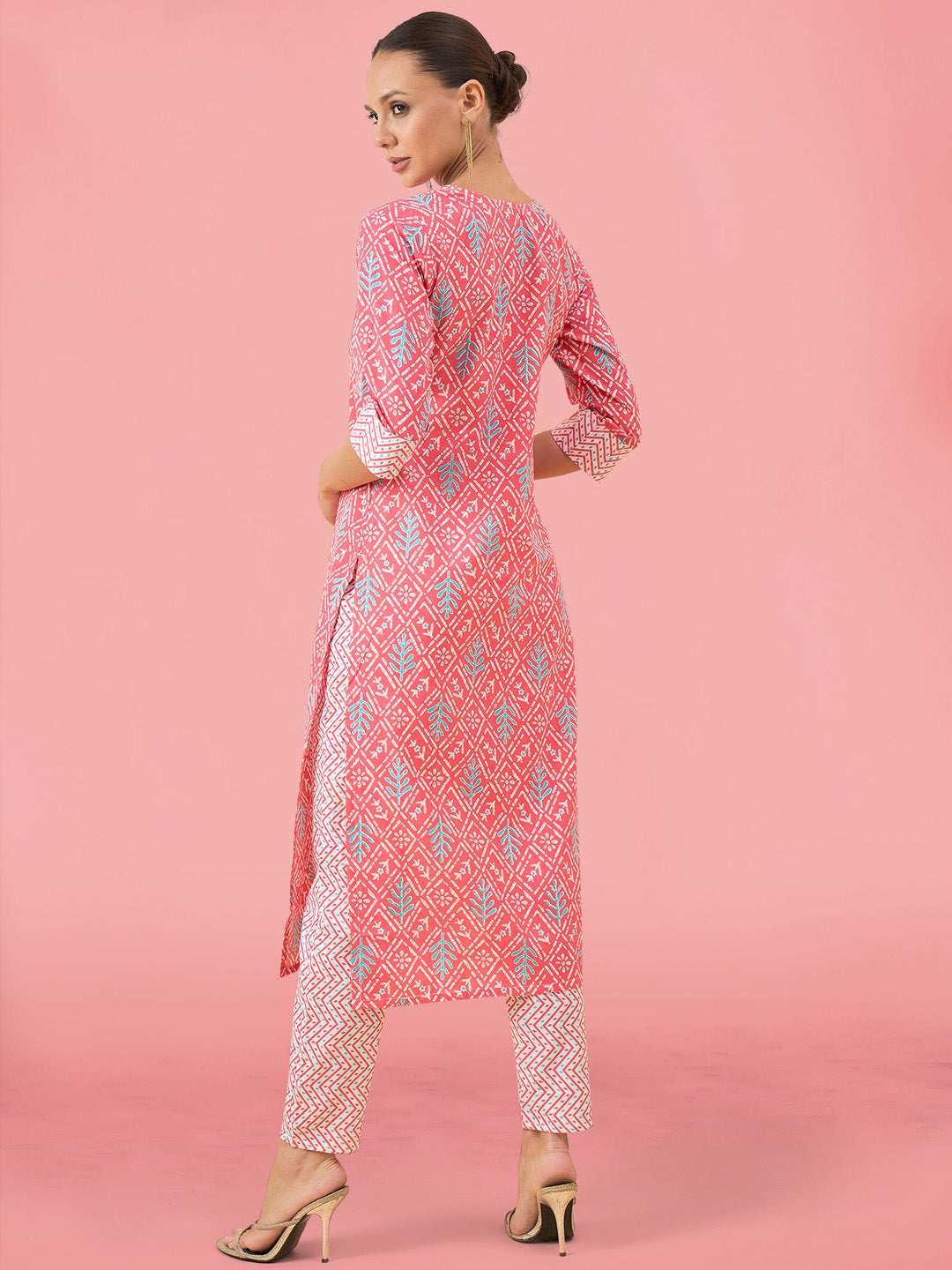 Printed Cotton Kurta Set