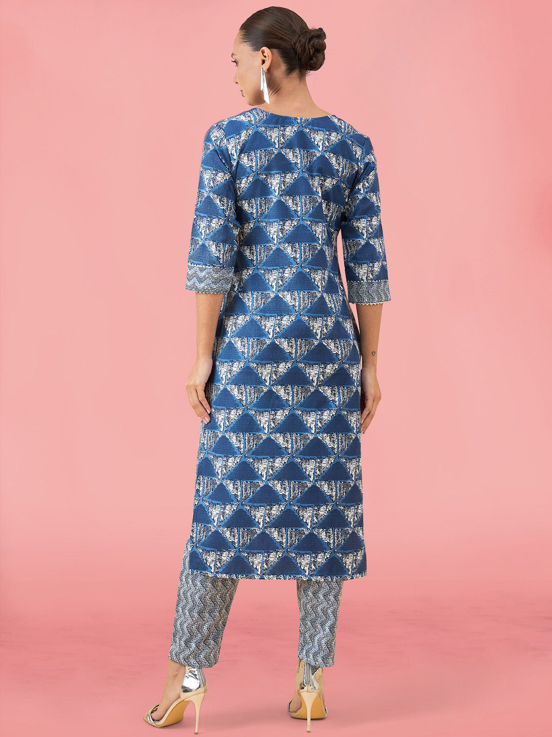 Printed Cotton Kurta Set