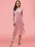 Printed Cotton Kurta Set
