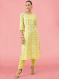 Printed Cotton Kurta Set
