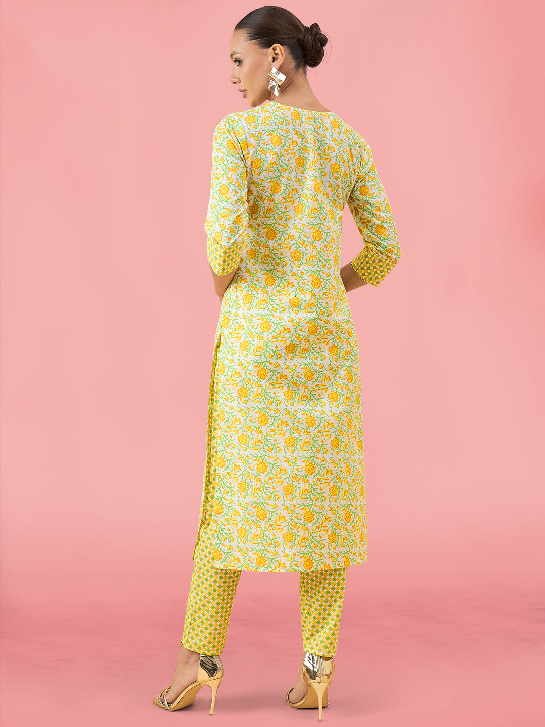 Printed Cotton Kurta Set