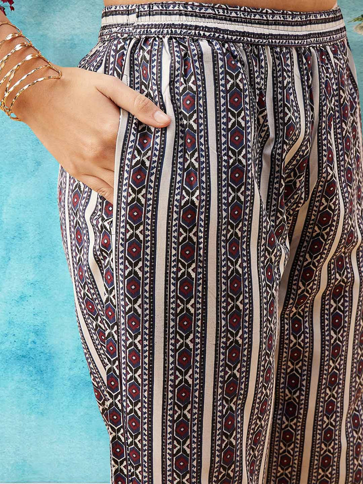 Printed Cotton Kurta Set