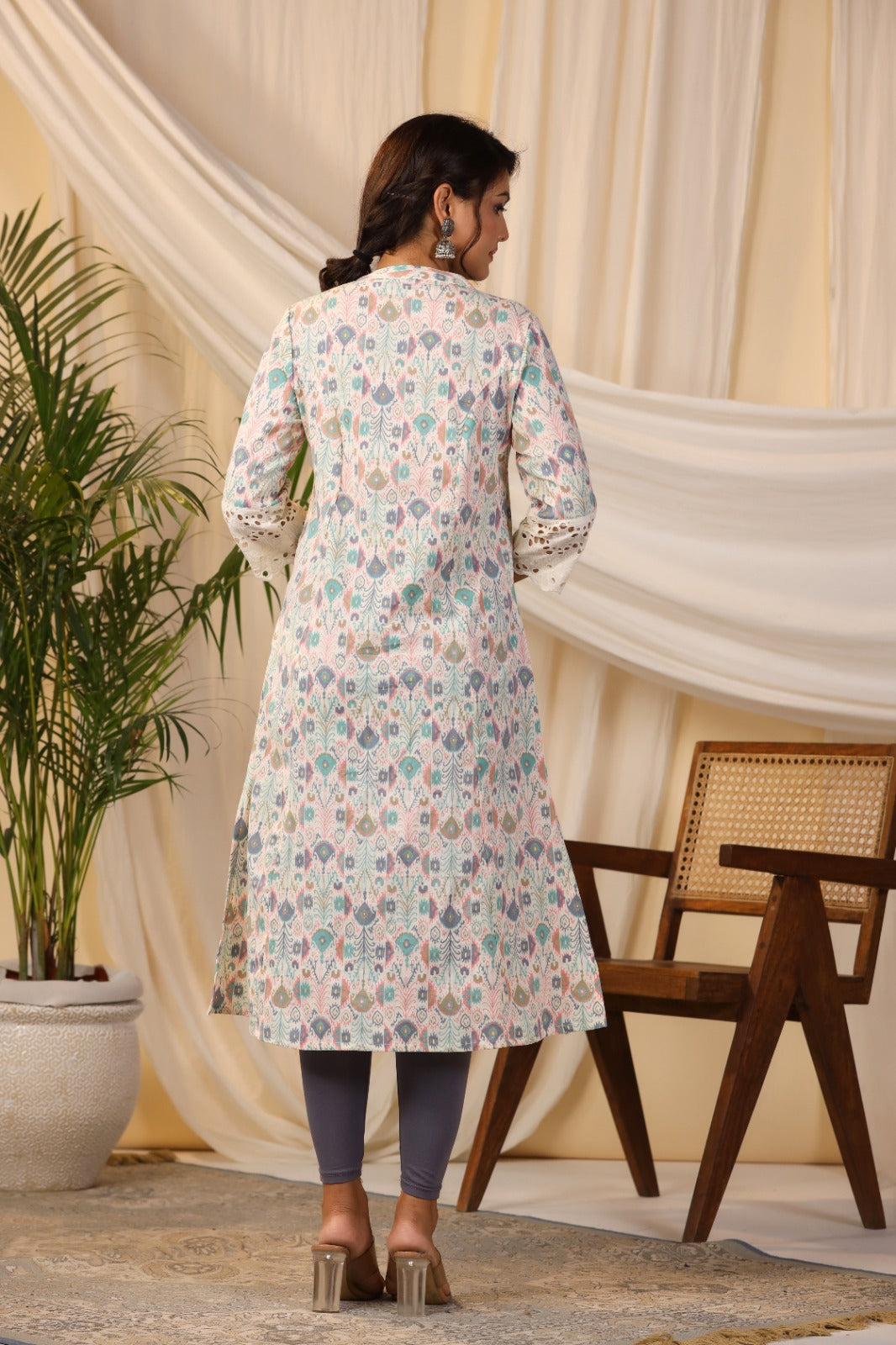 Floral Printed Cotton Kurta