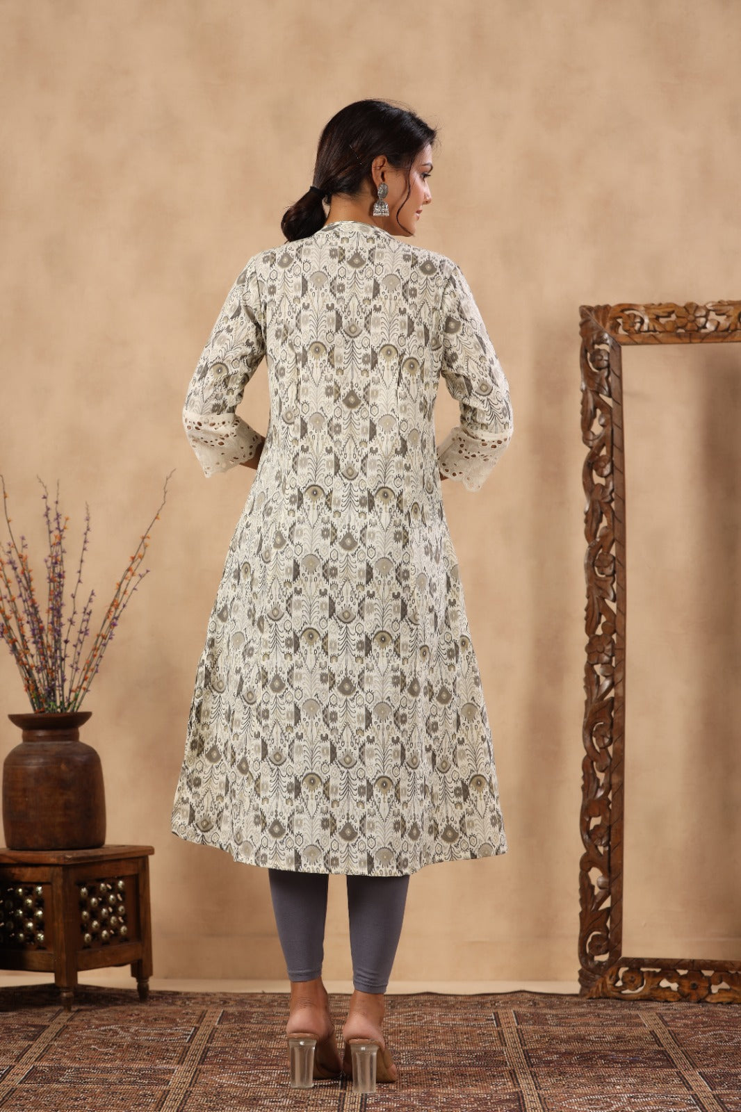 Floral Printed Cotton Kurta