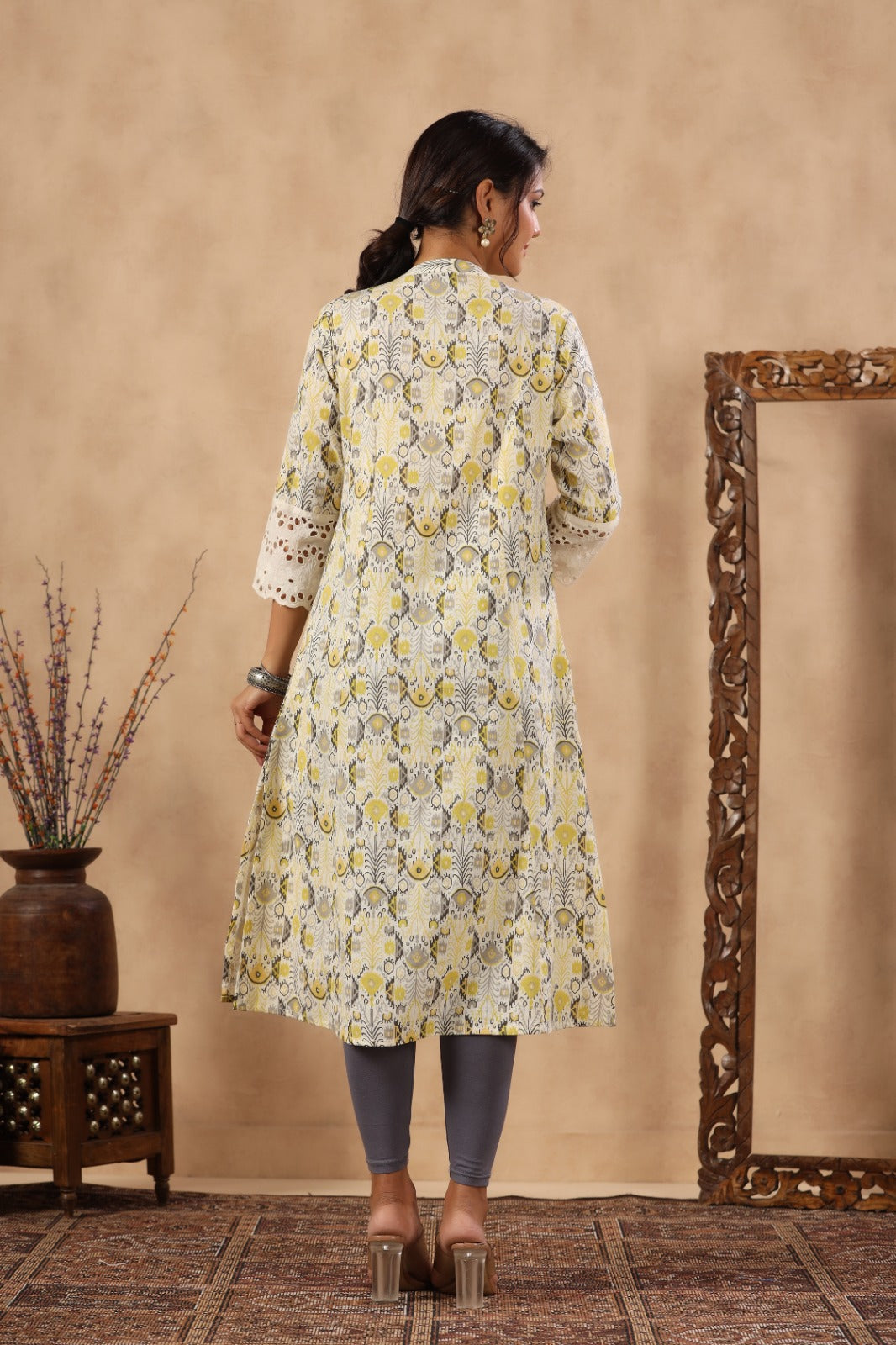 Floral Printed Cotton Kurta