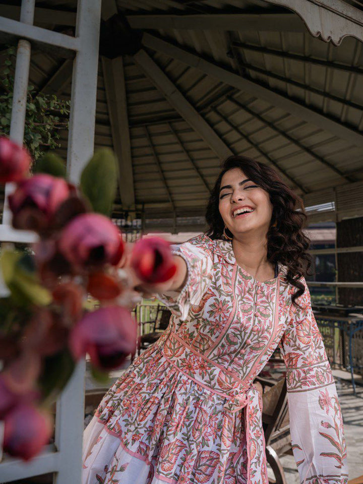 Floral Printed Cotton Dress