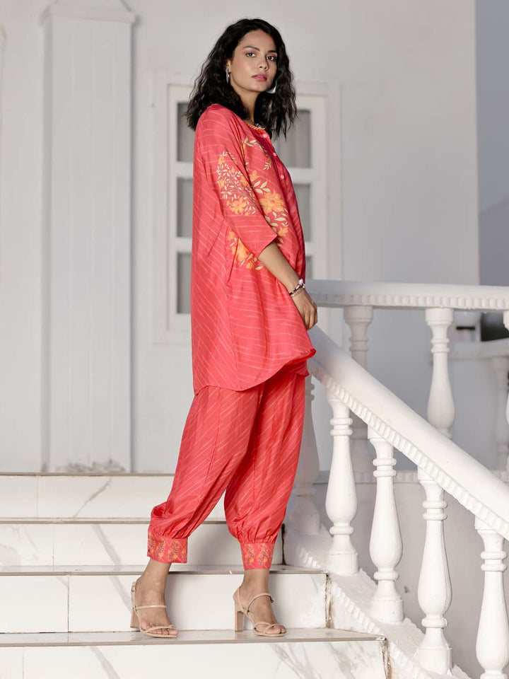 Printed Muslin Kurti With Pants