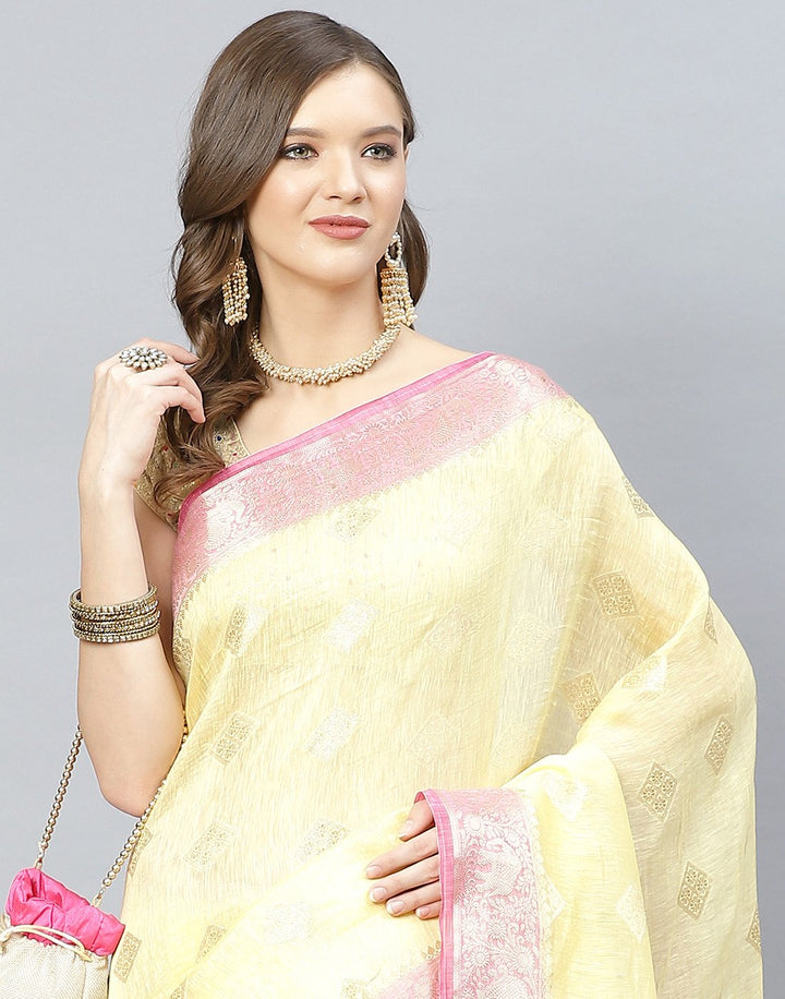 Cotton Linen Saree