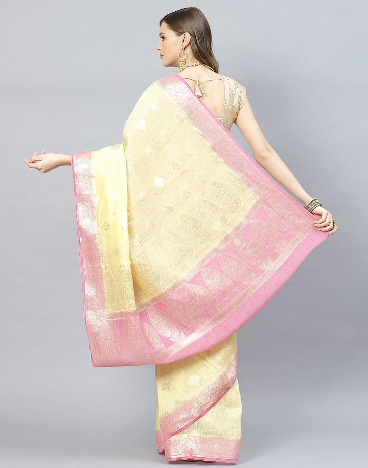 Cotton Linen Saree